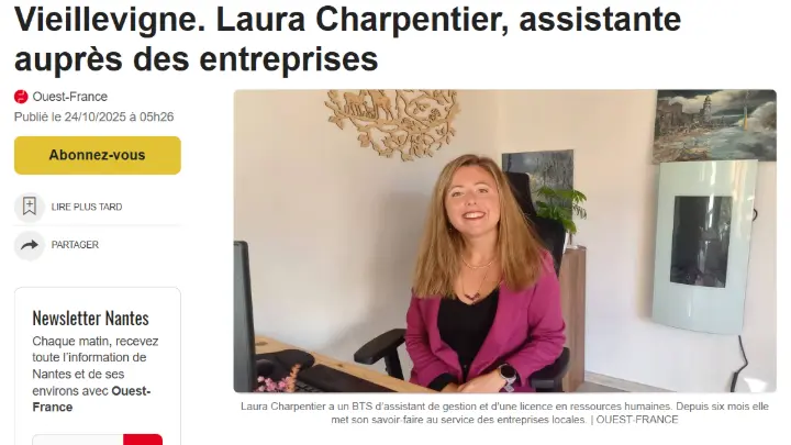 article ouest France Laura Charpentier 